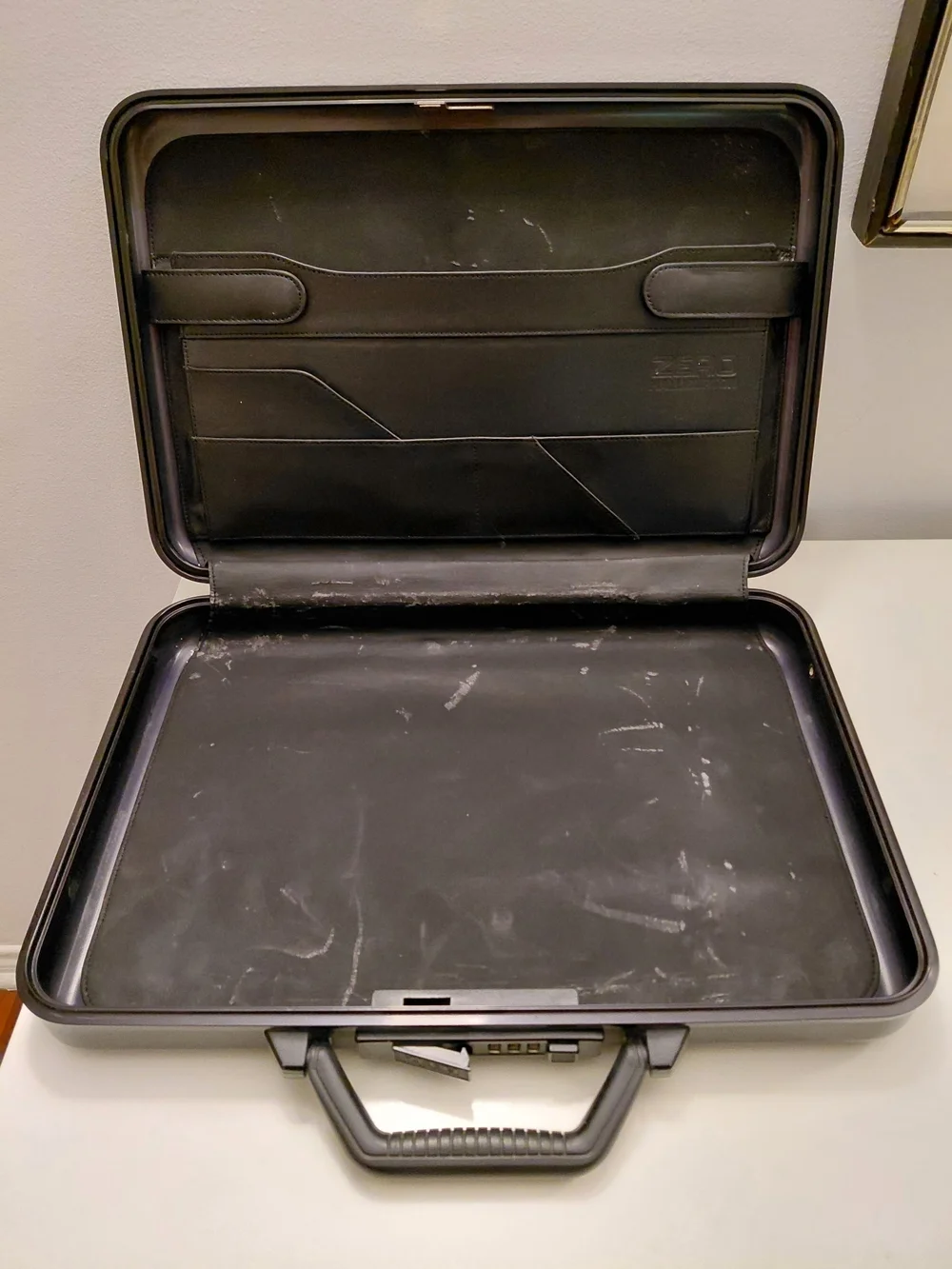 Zero Halliburton Aluminum Hardshell Attache Case With Combo Lock
